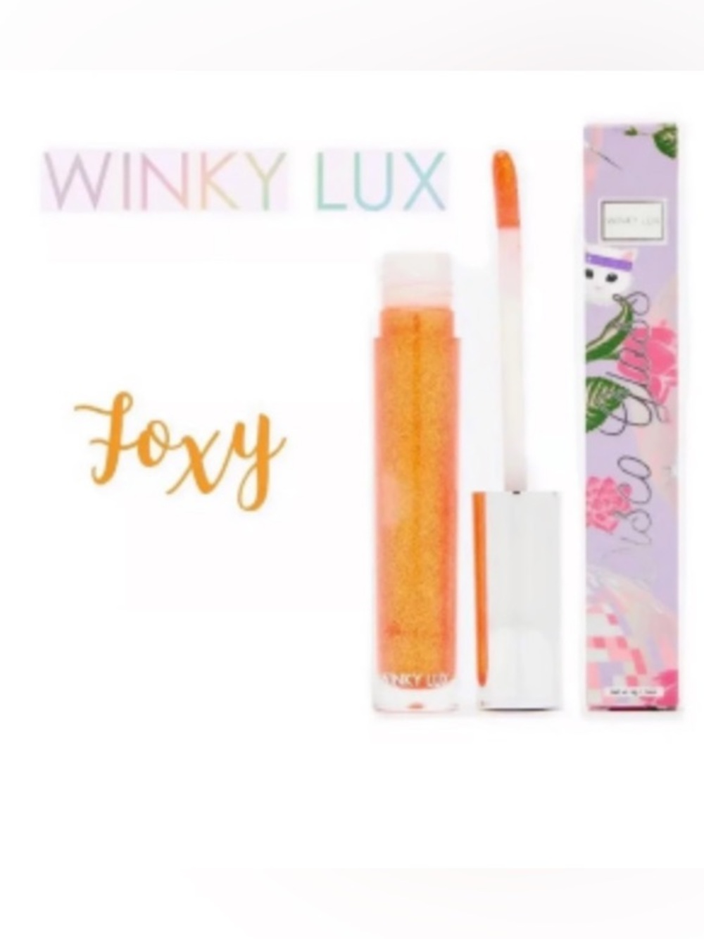 WINKY LUX Disco Glitter PH balancing color changing Lip Gloss “FOXY”